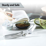 6PCS Ice Tongs Mini Serving Tongs Stainless Steel Kitchen Tongs for Appetizers Sugar Cube