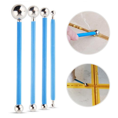 4PCS DIY Stainless Steel Polymer Clay Tools Sculpture Tool Toy Molding Balls Sticks Non Slip Durable Carving Pen In Australia - Darrahopens