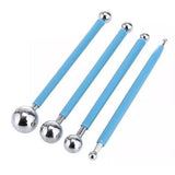 4PCS DIY Stainless Steel Polymer Clay Tools Sculpture Tool Toy Molding Balls Sticks Non Slip Durable Carving Pen In Australia - Darrahopens