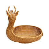 Simulation Rattan Woven Basket Storage Basket Fruit Basket Animal Shape Storage Basket Display Basket In Australia - Darrahopens