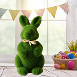 Artificial Moss Bunny Garden Statues Ornaments Durable Lightweight Artificial Animal Ornament for Cupboard Office