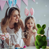 Artificial Moss Bunny Garden Statues Ornaments Durable Lightweight Artificial Animal Ornament for Cupboard Office In Australia - Darrahopens