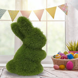 Artificial Moss Bunny Garden Statues Ornaments Durable Lightweight Artificial Animal Ornament for Cupboard Office