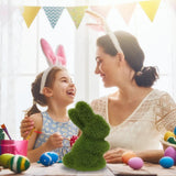 Artificial Moss Bunny Garden Statues Ornaments Durable Lightweight Artificial Animal Ornament for Cupboard Office