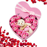 10 Pcs Scented Soap Flower Gift Rose Box Bouquet Festival Gift for Anniversary Birthday Wedding In Australia - Darrahopens