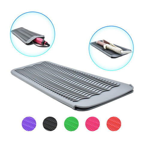 Silicone Heat Resistant Travel Mat Pouch for Curling Iron Hair Straightener Flat Iron and Hair Styling Tool In Australia - Darrahopens