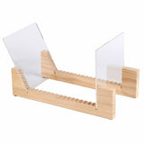 Vinyl Record Storage Holder Stand Rack Wooden CD Display Stand Stackable Modern CD Holder Record Storage Shelf for Displaying 7-12 inch Vinyl Records In Australia - Darrahopens