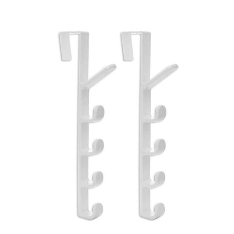 2 Pack Door Hook with 5 Hooks Door Organizer Rack Hanger Backpack Handbag Clothes Coat Hook for Home In Australia - Darrahopens