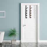 2 Pack Door Hook with 5 Hooks Door Organizer Rack Hanger Backpack Handbag Clothes Coat Hook for Home