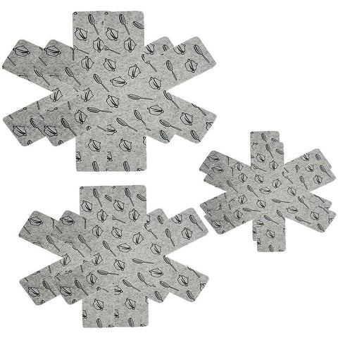 12pcs Pot Pan Protectors Non Woven Divider Pads Reusable Pot Protection Pads for Storing Frying Pans Baking Trays In Australia - Darrahopens