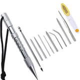 6/12 Pcs Umbrella Rope Knitting Needle Set Nail Paracord Needle Spike with Lacing Needles Fids