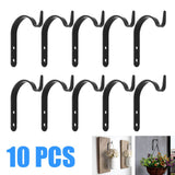 10Pcs Iron Garden Wall Light Hanging Flower Plant Hanger Pot Bracket Holder In Australia - Darrahopens