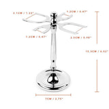 4 Prong Razor and Brush Stand Shaving Brush Holder Stand Tool Shaving Accessories
