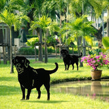 Metal Dog Decorative Garden Stakes Dog Silhouette Garden Decoration for Outdoor Lawn Ornaments Yard Sign In Australia - Darrahopens