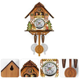 Cuckoo Clock Antique Wooden Cuckoo Birdhouse Wall Clock Home Decor Hanging Cuckoo Clock Auto Swing Bell Pendulum Home Decor In Australia - Darrahopens