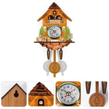 Cuckoo Clock Antique Wooden Cuckoo Birdhouse Wall Clock Home Decor Hanging Cuckoo Clock Auto Swing Bell Pendulum Home Decor In Australia - Darrahopens