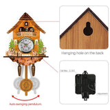 Cuckoo Clock Antique Wooden Cuckoo Birdhouse Wall Clock Home Decor Hanging Cuckoo Clock Auto Swing Bell Pendulum Home Decor In Australia - Darrahopens