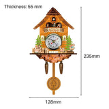 Cuckoo Clock Antique Wooden Cuckoo Birdhouse Wall Clock Home Decor Hanging Cuckoo Clock Auto Swing Bell Pendulum Home Decor In Australia - Darrahopens