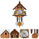 Cuckoo Clock Antique Wooden Cuckoo Birdhouse Wall Clock Home Decor Hanging Cuckoo Clock Auto Swing Bell Pendulum Home Decor In Australia - Darrahopens