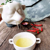 Ceramic Egg Yolk Egg White Separator Funny Egg White Separator Egg Divider Nose Egg Separator Dwarf Shape Egg Sieve Strainer In Australia - Darrahopens