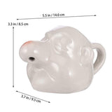 Ceramic Egg Yolk Egg White Separator Funny Egg White Separator Egg Divider Nose Egg Separator Dwarf Shape Egg Sieve Strainer