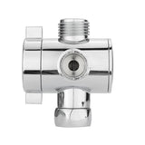 3 Way Shower Head Diverter Faucet Diverter Valve Bathroom Universal System Component Replacement Part Chrome Valves for Bathroom