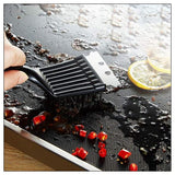 2Pcs BBQ Grill Brushes Stainless Steel Bristles Cleaning Brushes Barbecue Grill Brushes Scrapers