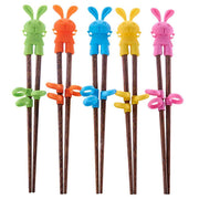 1 Pair Kids Wood Chopsticks Cartoon Children Chopsticks Learning Easy to Use Training Chopsticks for Children Kids In Australia - Darrahopens