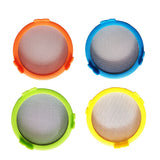 4Pcs Plastic Sprouting Lids with Stainless Steel Screen for 86mm Wide Mouth Jars Sprouting Strainer Lid with Stand