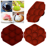7 Holes Sphere Silicone Mold for Chocolate Half Sphere Silicone Molds for Making Chocolate Cake Dome Mousse
