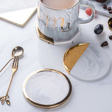 Gold Marble Coasters Ceramic Coaster Tea Cup Pad Table Mat Coaster Coffee Tea Cup Place Mats