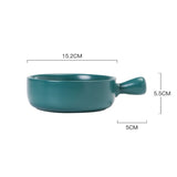 Nordic Ceramic Instant Noodle Bowl With Handle Breakfast Rice Baking Bowl Dessert Soup Fruit Salad Bowl In Australia - Darrahopens