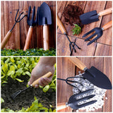 3PCS/Set Wooden Handle Mini Gardening Potted Tool Gardening Shovel Rake Fork Set for Houseplants Potted Plants In Australia - Darrahopens