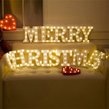 LED 26 Alphabet Letter Number Lights Ampersand Symbol Love Heart Light Up Sign Lamp For Love Wedding Home Party Holiday Bar Decoration