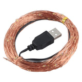 Fairy Lights USB Powered String Lights Holiday Lights Fairy String Lights for Party Wedding Festival Bedroom Table Decoration