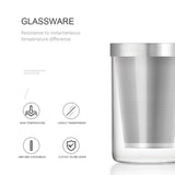 450ml Infuser Glass Tea Cup Borosilicate Glass Tea Cup with Filter and Lid