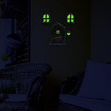 Miniature Fairy Elf Home Door Windows and Chandelier Luminous Tree Decor Art Decorations In The Dark