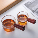 Glass Milk Cup Glass Measuring Cup with Handle Clear Scale Baking Milk Cup for Kitchen Accessories