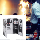 Aluminum Foldable Kitchen Gas Stove Oil Baffle Plate Kitchen Frying Pan Oil Splash Protection Screen In Australia - Darrahopens
