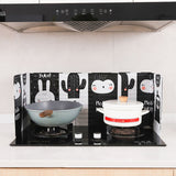 Aluminum Foldable Kitchen Gas Stove Oil Baffle Plate Kitchen Frying Pan Oil Splash Protection Screen