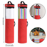 Christmas Cylinder Gift Wrap Storage Clear Bag Xmas Wrapping Paper Organiser Christmas Gift Wrap Paper Storage Holder