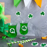 St. Patrick's Day Stickers Shamrock Roll Stickers Self Adhesive Label Craft Decoration Shamrock Labels