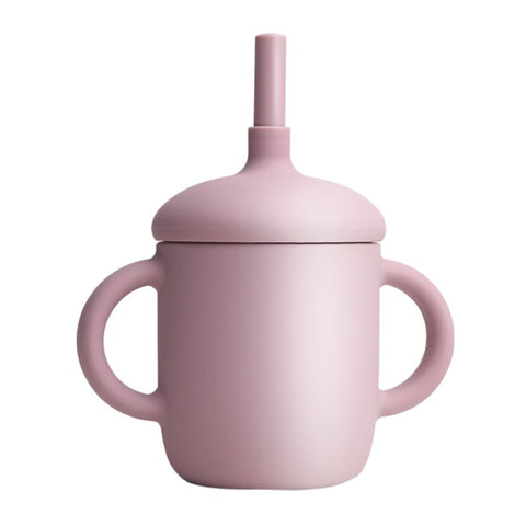150ML Baby Cup Silicone Training Cup Sippy Cup with Straw Non Slip Handles Unbreakable Heat Resistant Trainer Cup for Babies Infants In Australia - Darrahopens