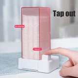 Automatic Cotton Pad Dispenser Press Out Makeup Cotton Holder Dispenser Cosmetic Cotton Pad Organizer
