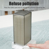Automatic Cotton Pad Dispenser Press Out Makeup Cotton Holder Dispenser Cosmetic Cotton Pad Organizer