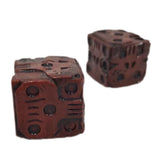 2Pcs Halloween Red Skeleton Dice Novelty Decorative Mini Skeleton Gaming Dice for Club Pub Halloween Party