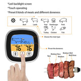 BBQ Thermometer 2 Alarm Mode Touch Screen Backlight Function Meat Thermometer for Outdoor Camping Picnic In Australia - Darrahopens