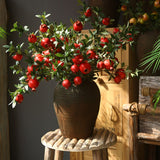 American Artificial Pomegranate Fruit Simulation Flowers Fake Fruits for Home Hotel Decoration
