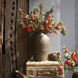 American Artificial Pomegranate Fruit Simulation Flowers Fake Fruits for Home Hotel Decoration