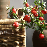 American Artificial Pomegranate Fruit Simulation Flowers Fake Fruits for Home Hotel Decoration